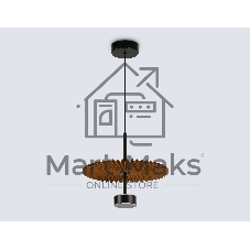 Светильник Ambrella light LH72607 BK/CF черный/кофе 6W 3000K D300*260-1770