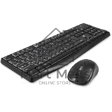 Комплект клавиатура+мышь Oklick S260W беспроводной, USB, 1600 DPI, чёрный