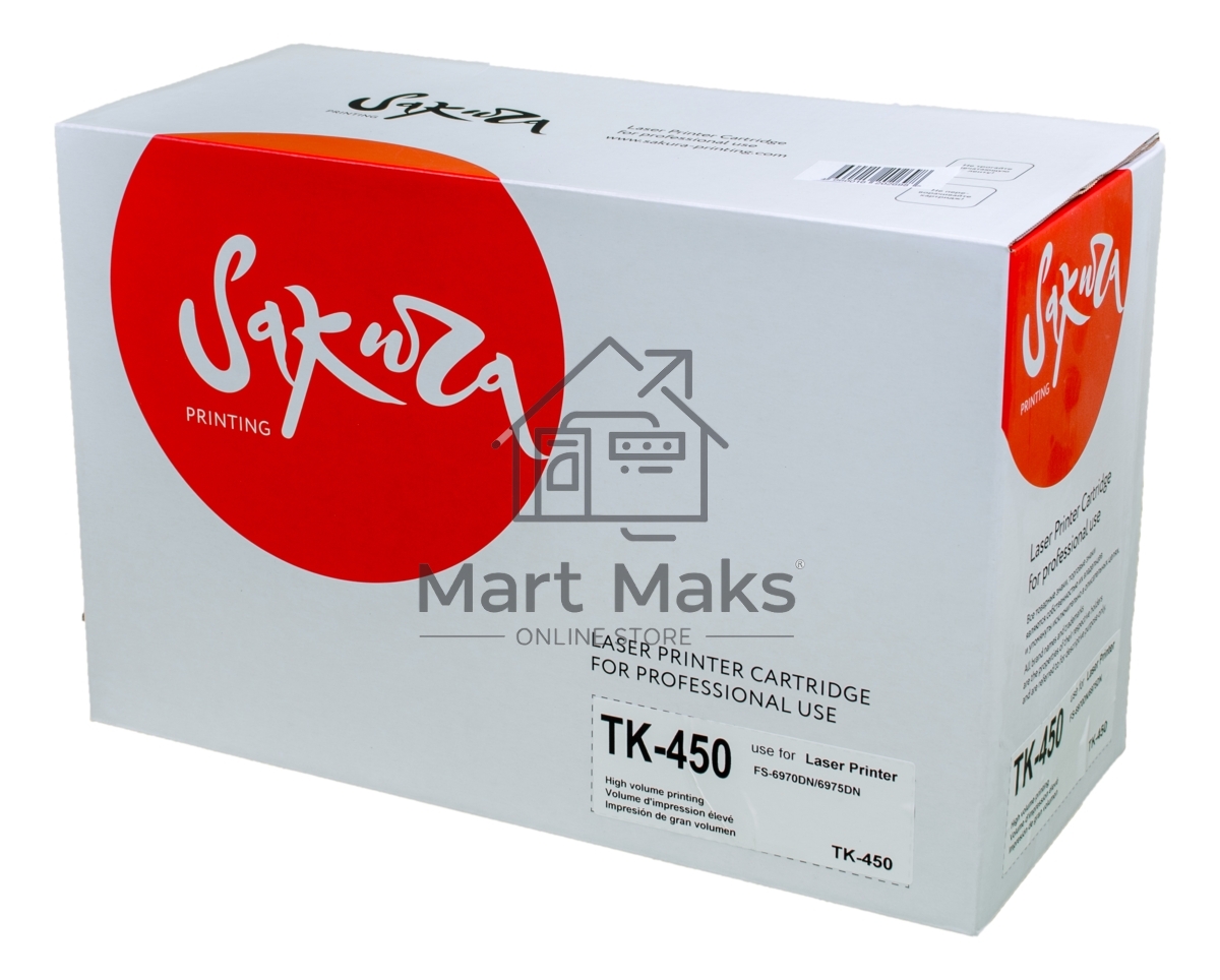 Картридж лазерный Sakura TK450 для Kyocera Mita FS-6970DN/6975DN, черный, 15000 к.