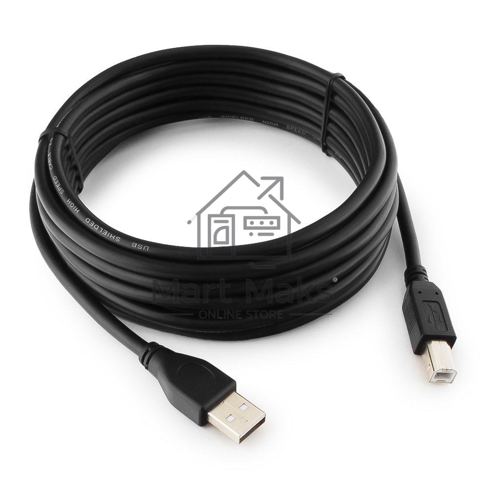 Кабель Gembird CCP-USB2-AMBM-15 USB 2.0 кабель PRO для соед. 4.5м AM/BM позол. контакты, пакет