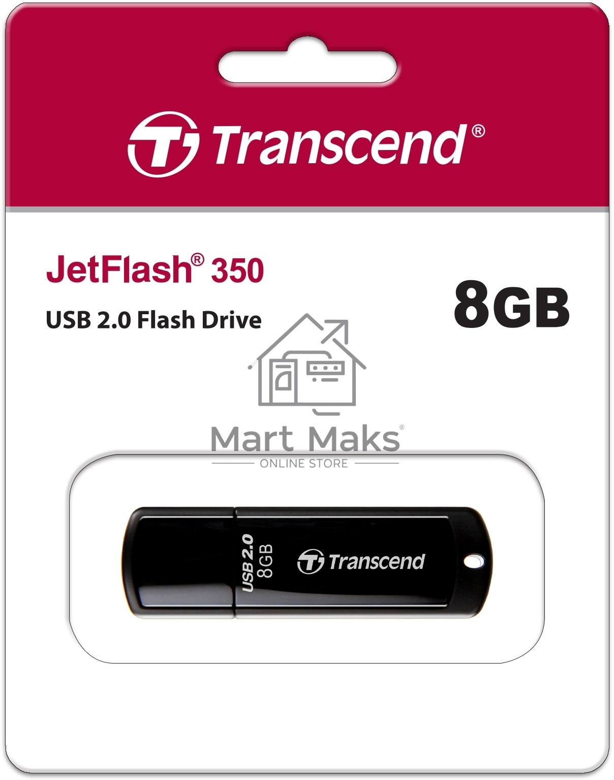 Флешка USB Transcend 8Gb Jetflash 350 TS8GJF350 USB 2.0 черный