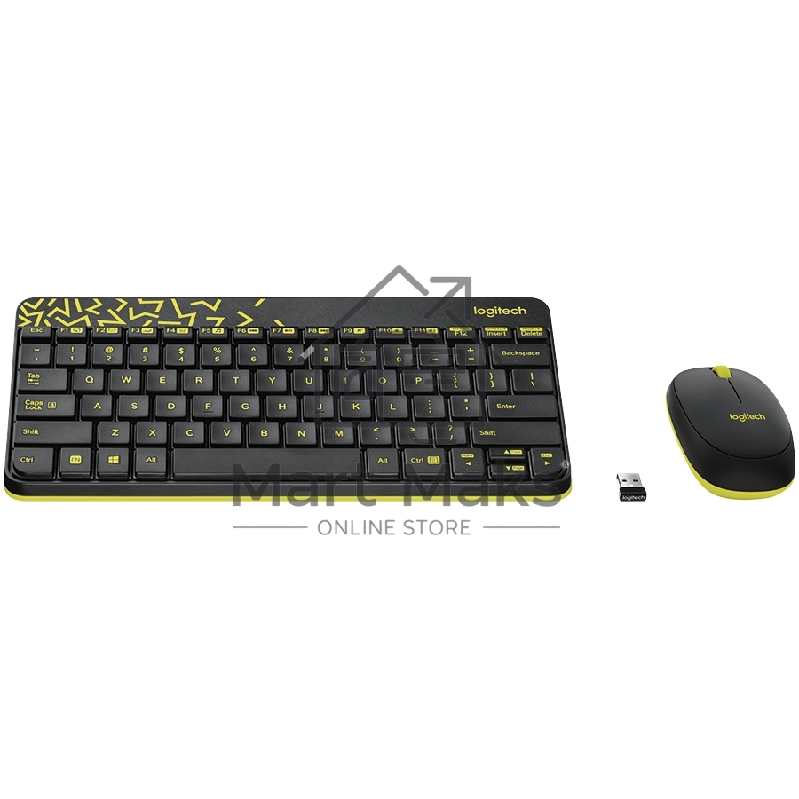 Клавиатура + мышь Logitech Wireless Desktop MK240 Nano Black Retail Combo