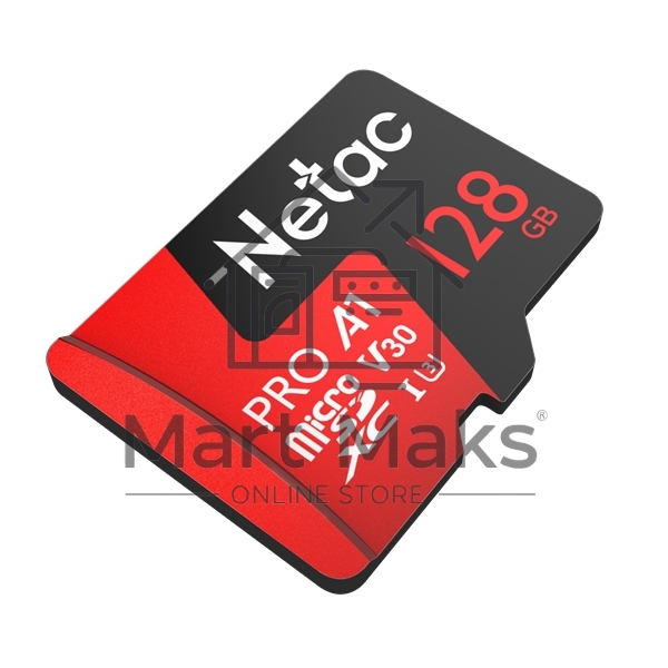 Флеш карта MicroSD card Netac P500 Extreme Pro 128GB, retail version w/SD adapter