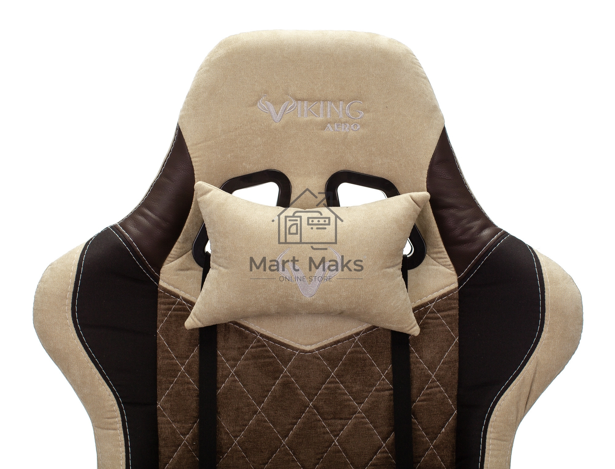 Кресло игровое Бюрократ VIKING 7 KNIGHT BR FABRIC коричневый текстиль/эко.кожа крестовина металл/пластик