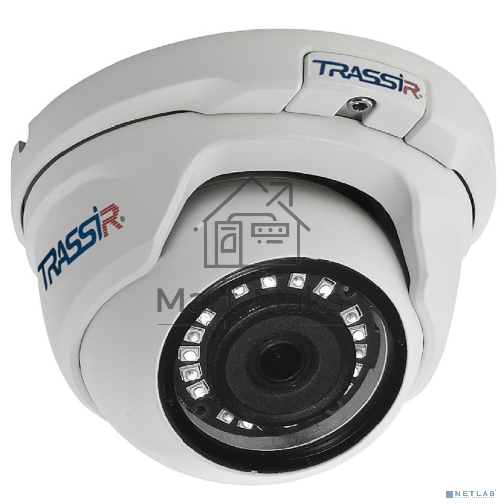 Уличная 2Мп IP-камера TRASSIR TR-D2S5 v2 3.6 с ИК-подсветкой. Матрица 1/2.9