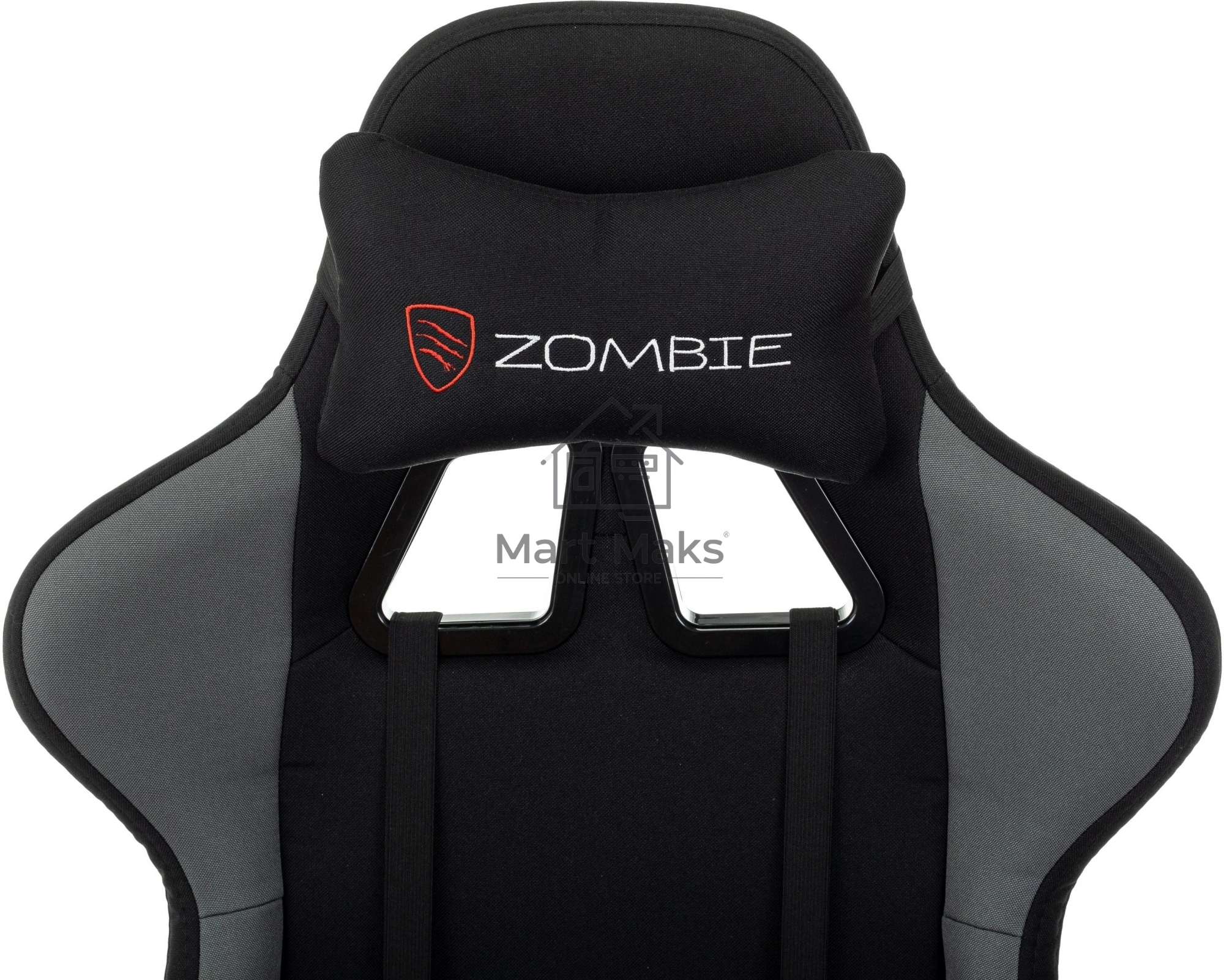 Кресло игровое Zombie Shadow черный/серый