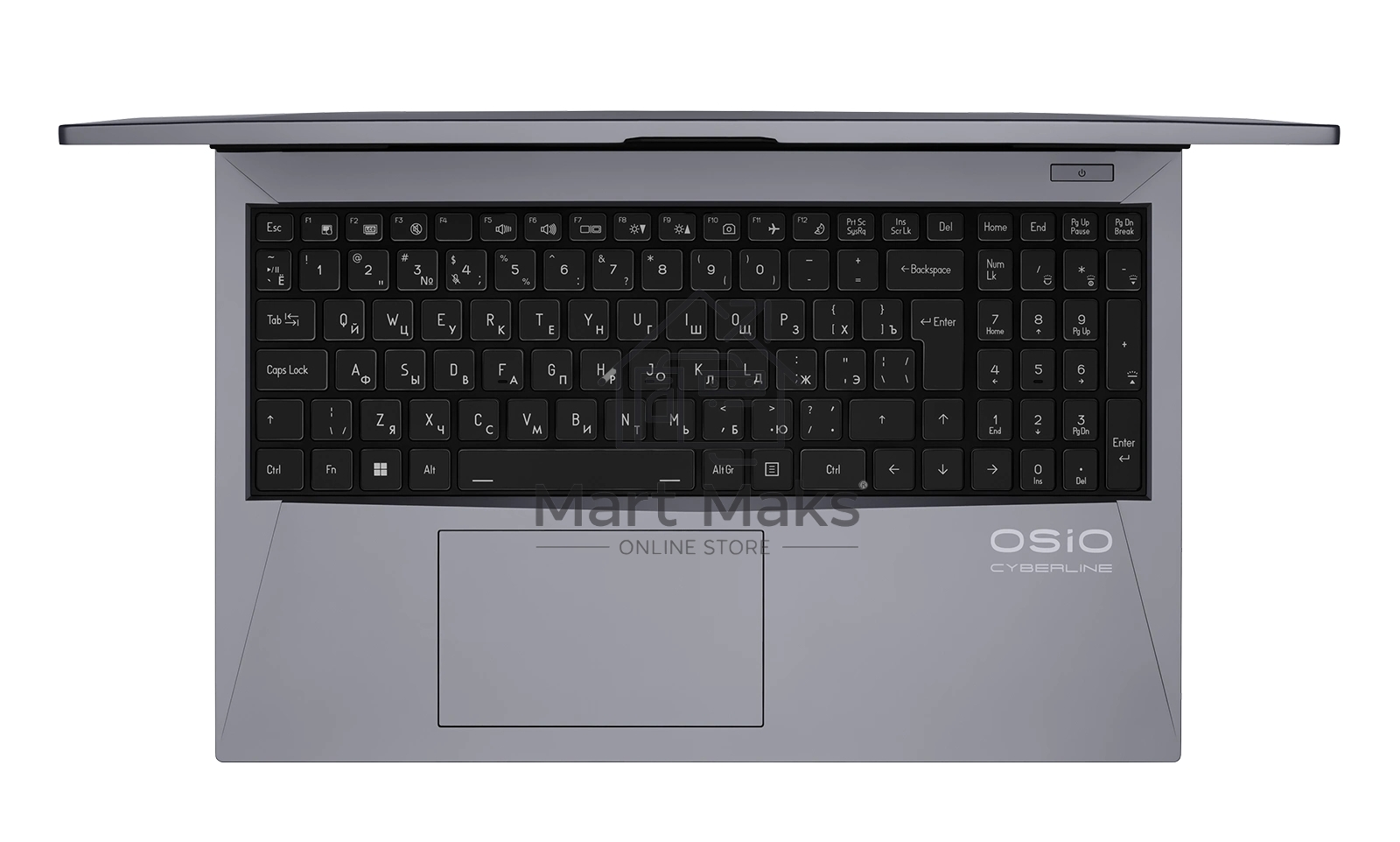 Ноутбук OSIO CyberLine C150i-002 серый i5-12600H /NVidia RTX 4050/16/512/NoOS/(Ghz)/Gb/Ext: + не МПТ