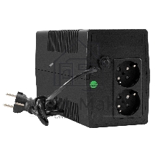 ИБП ExeGate Smart LB-800.LCD.AVR.2SH (800VA/480W, LCD, AVR, 2*Schuko, батарея 12V 9Ah, Black)