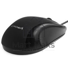 Мышь проводная Crown CMM-128 черный, 1000 dpi, USB, кнопки - 2