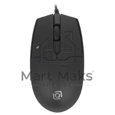 Мышь проводная Oklick 147M черный, 1600 dpi, USB, кнопки - 3