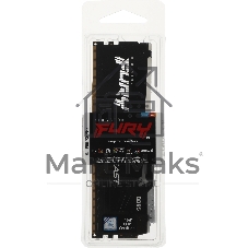 Оперативная память Kingston Fury Beast, DDR5, 16Gb (1x16Gb), 5600MHz, CL40, DIMM, с радиаторами, RGB, черный