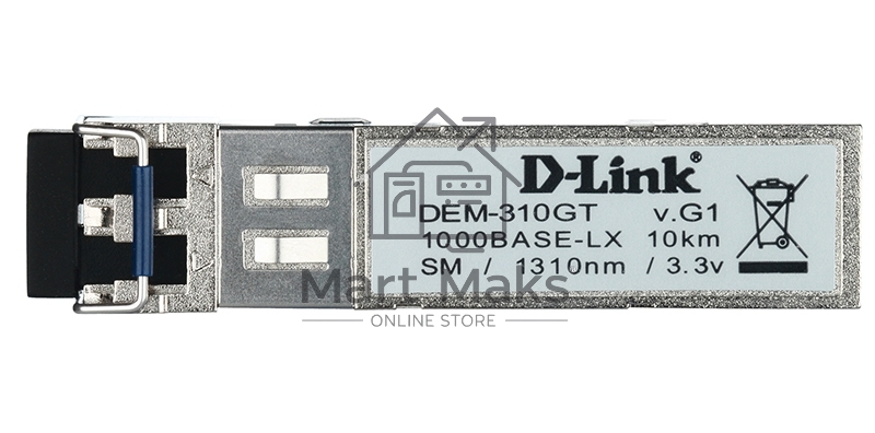 Трансивер D-Link DEM-310GT/DD, 1-port mini-GBIC LX Single-mode Fiber Transceiver (up to 10km, support 3.3V power), DDM support