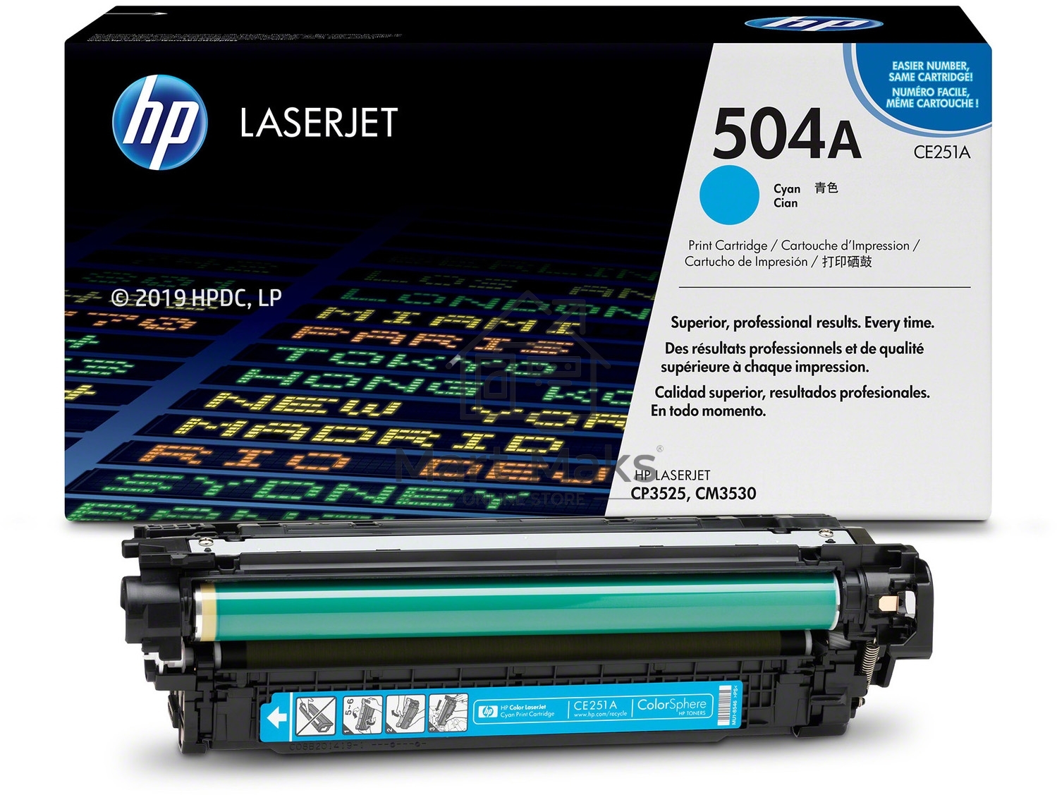 Картридж лазерный HP CE251A голубой для CLJ CM3530/CP3525 7000стр.