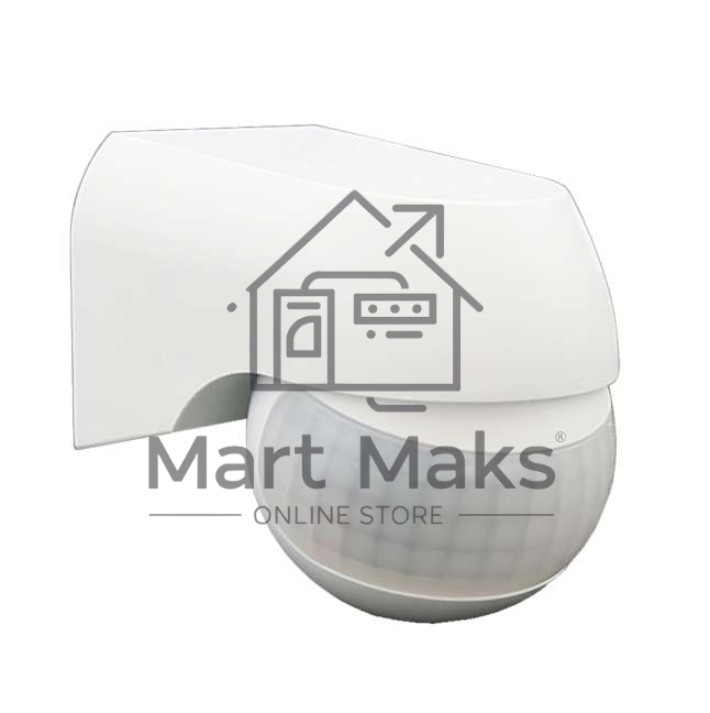 Датчик движения PMS-IR 010 800Вт 180град. 12м IP44 WH JazzWay 5012936
