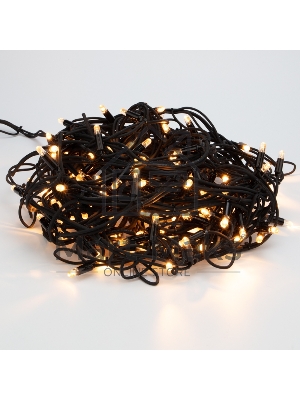 Гирлянда Neon-night Айсикл (Бахрома) светодиодная 5х0,7 м, с эффектом мерцания, 152 LED, черный провод каучук, теплое белое свечение