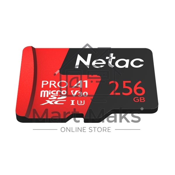 Флеш карта NeTac Карта памяти Netac MicroSD P500 Extreme Pro 256GB, Retail version card only