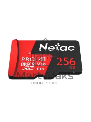 Флеш карта NeTac Карта памяти Netac MicroSD P500 Extreme Pro 256Gb, Retail version card only