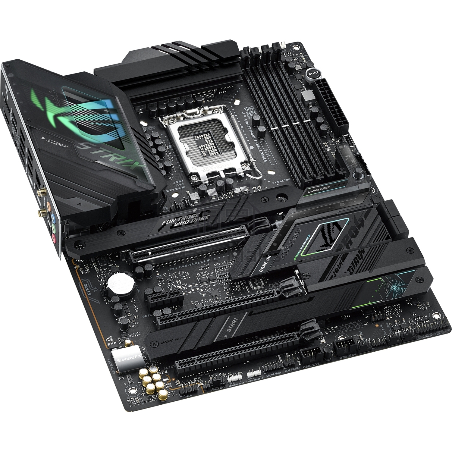 Материнская плата ASUS ROG STRIX Z790-F GAMING WIFI, LGA 1700, Intel Z790, 4xDDR5, 4xSATA, 4xM.2, 1xPCIe 5.0 x16, 2xPCIe 4.0 x4, 1xHDMI, 1xDP, 1x 2.5Gb LAN, 2xUSB-A 3.2 Gen 2, 4xUSB-A 3.2 Gen 1, 4xUSB-A 2.0, 5x3.5 мм, 7.1, Standard-ATX
