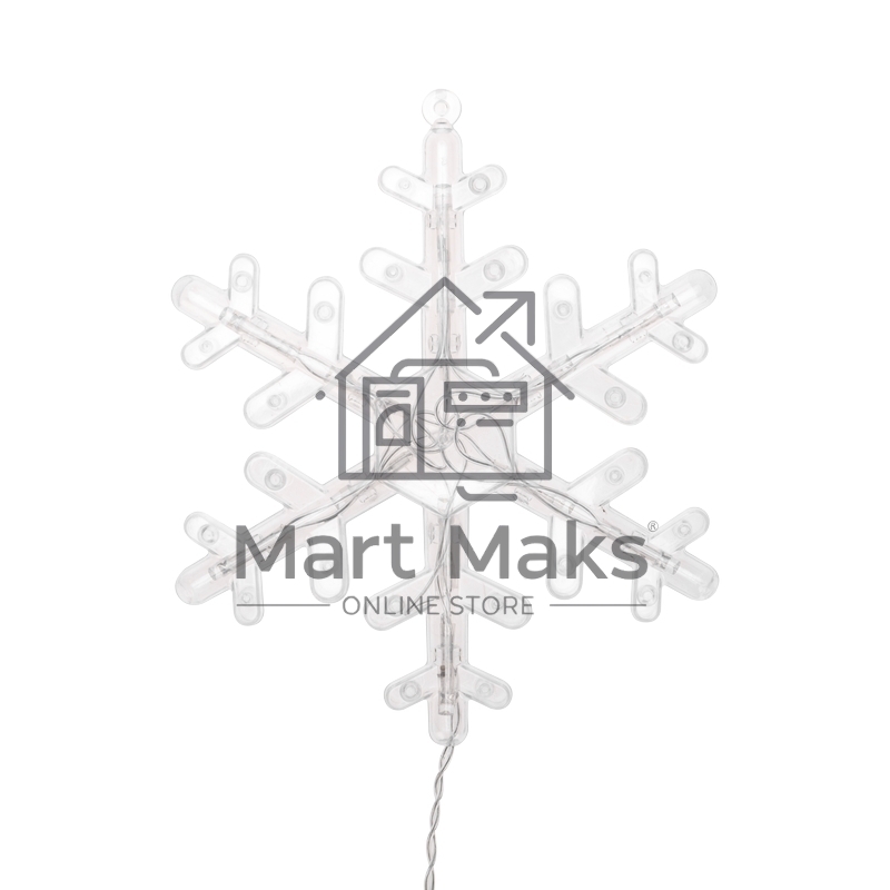 Гирлянда Neon-night Бахрома со снежинками 2,4х0,9м, 150 LED, белый, с контроллером 8 режимов, 230В