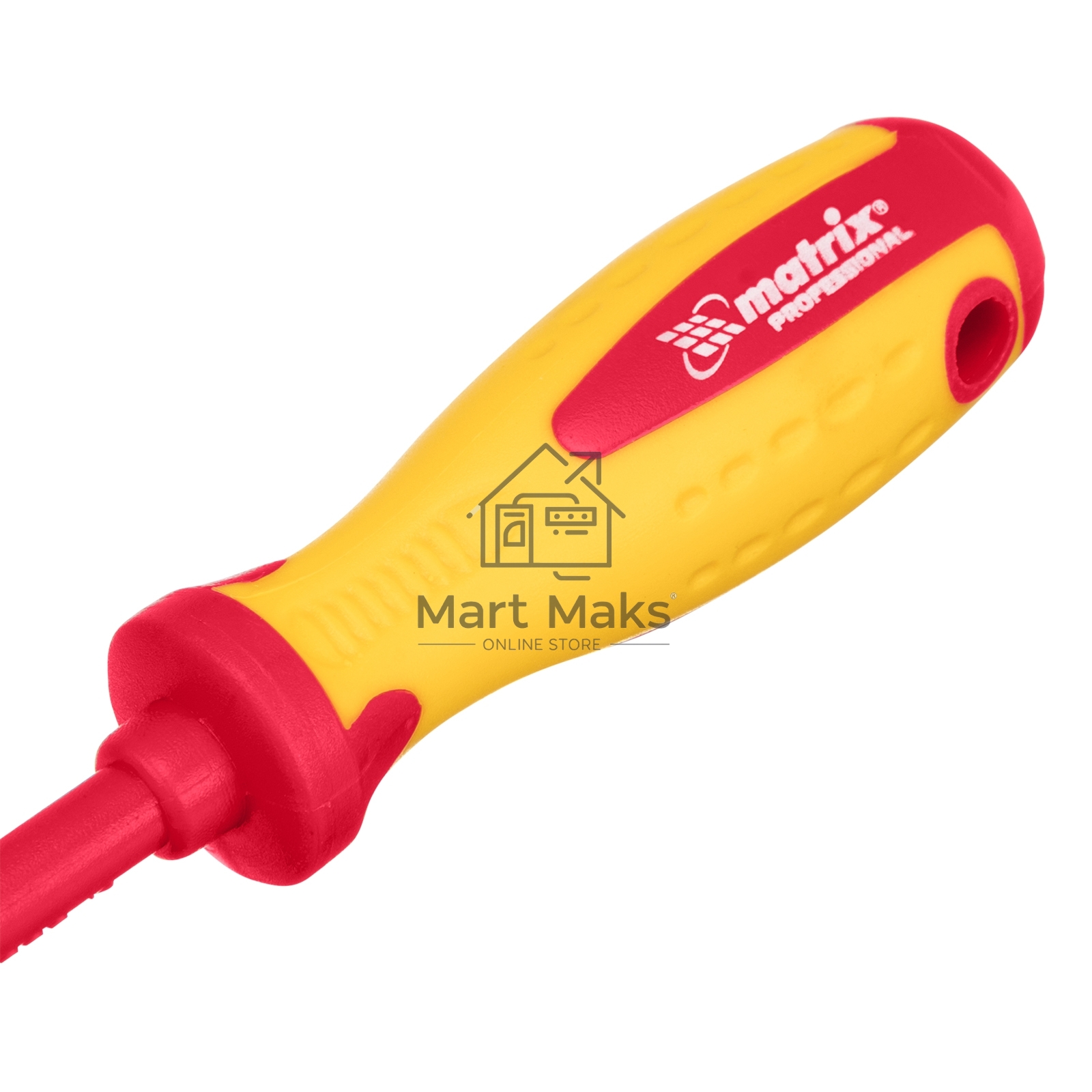 Отвертка Insulated, SL3,0 x 80 мм, CrMo, до 1000 В, двухкомп. рукоятка Matrix