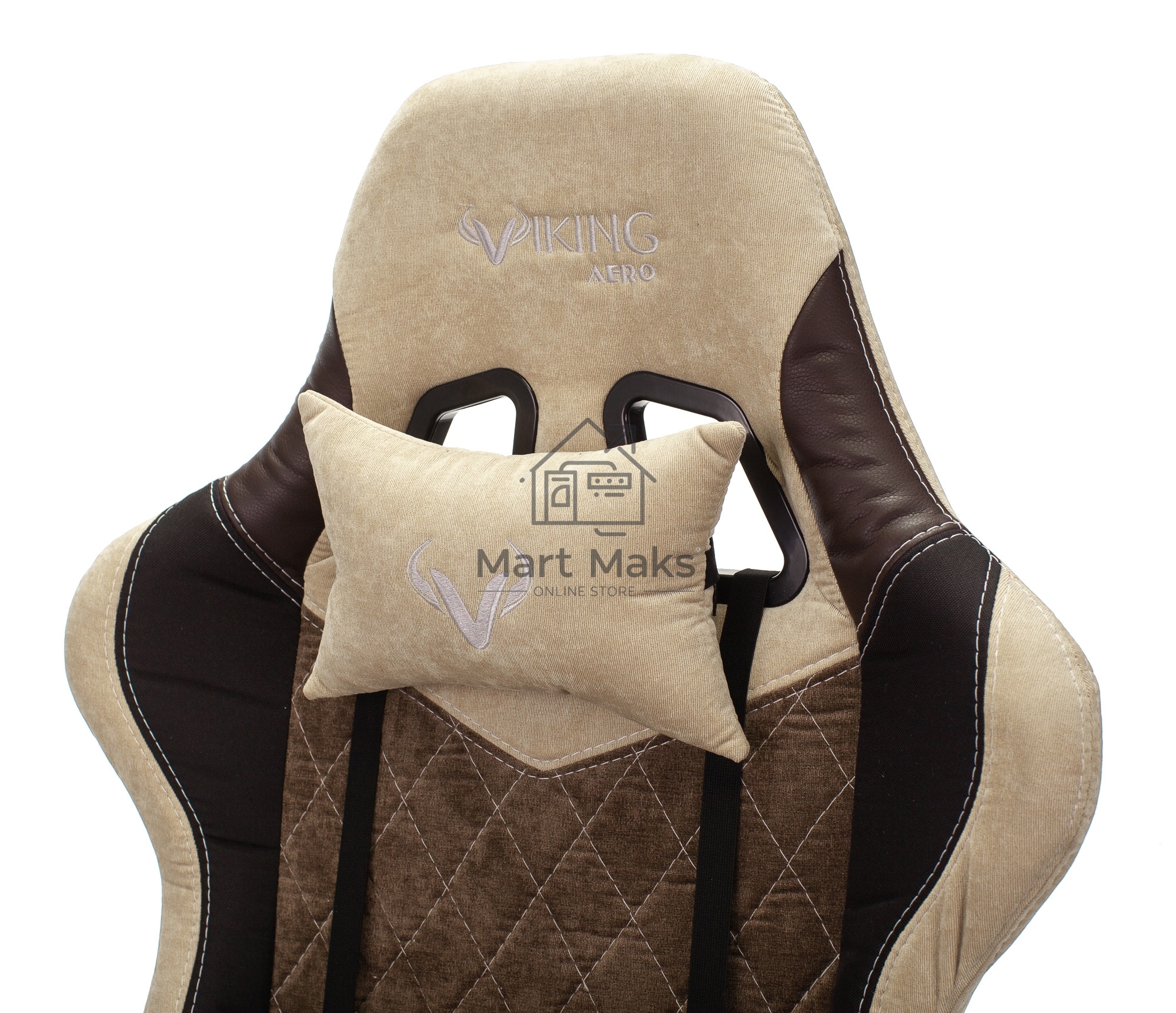 Кресло игровое Бюрократ VIKING 7 KNIGHT BR FABRIC коричневый текстиль/эко.кожа крестовина металл/пластик