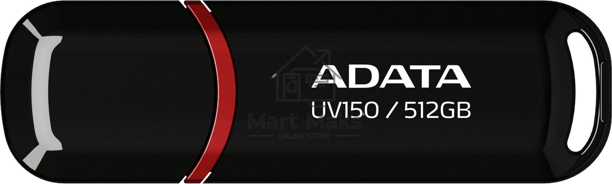 Флешка USB R/W 512GB A-DATA UV150, USB 3.2, Черный