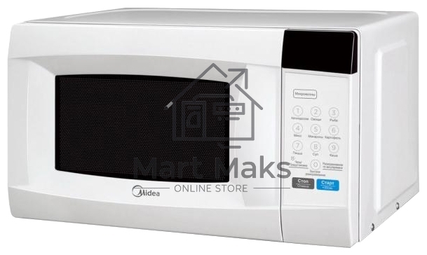 Микроволновая печь Midea EM720CKE белый, 20 л, 700 Вт, переключатели - сенсор