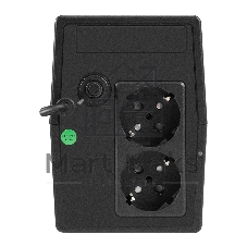 ИБП ExeGate Smart LB-800.LCD.AVR.2SH (800VA/480W, LCD, AVR, 2*Schuko, батарея 12V 9Ah, Black)