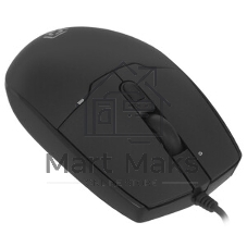 Мышь проводная Oklick 147M черный, 1600 dpi, USB, кнопки - 3