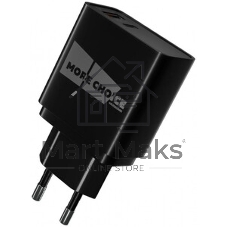 Сетевое зарядное устройство MORE CHOICE (4620202555502) NC68a - 35W Type-C Type-C, черный