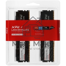 Оперативная память ADATA XPG Lancer Blade RGB, DDR5, 32GB (2x16GB), 6000 MHz, CL36, с радиатором, RGB, черный