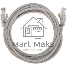 Патч-корд U/UTP Rexant cat.5e, RJ45-RJ45, 26AWG, ZH нг(А)-HF, серый, 3 м