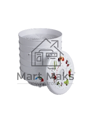 Сушилка для овощей и фруктов Великие реки Ветерок-5, 5 поддонов, цветная упаковка