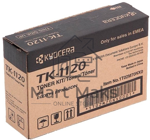 Картридж лазерный Kyocera TK-1120 (1T02M70NX0/1T02M70NXV/1T02M70NX1) черный для FS-1060DN/1025MFP/1125MFP 3000 стр.