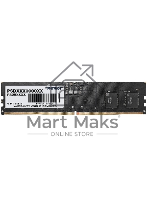 Оперативная память Patriot Signature, DDR5, 8GB (1x8 GB), 4800 MHz, CL40, DIMM