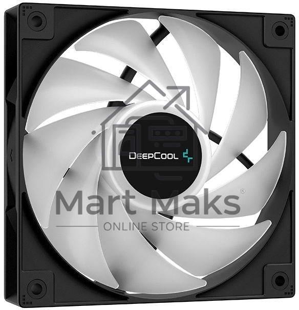 Кулер для процессора DEEPCOOL AG400 LED черный, 120 мм, алюминий/медь, 2000 об/мин, 31.6 дБ, 4 pin, 220 Вт, 150 мм