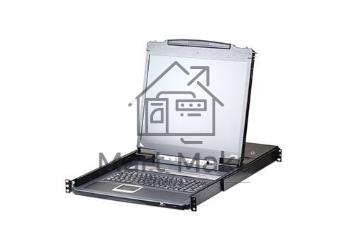 Переключатель KVM 16-портовый IP с ЖК-дисплеем Slideaway/ATEN SINGLE RAIL 16P PS/2-USB LCDKVMP 17INCH WIH IP