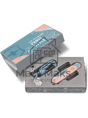 Нож перочинный Victorinox Companion Paris Style (1.3909.E221) 91мм 16функц. розовый с чехлом подар.коробка
