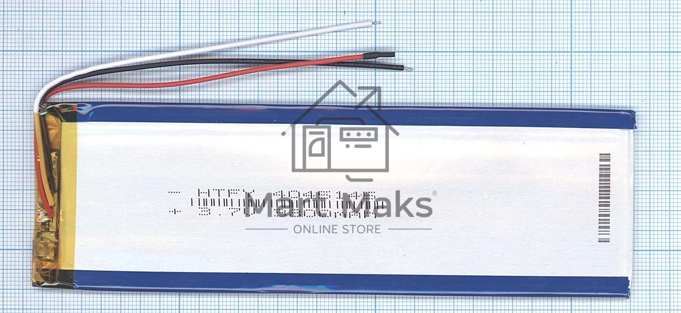 Аккумулятор Li-Pol (батарея) 4*45*145мм 3pin 3.7V/3800mAh