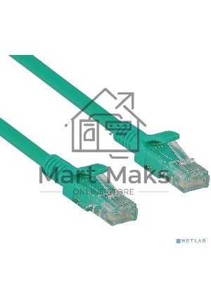 Патч-корд UTP кат. 5e, 3м ExeGate зеленый