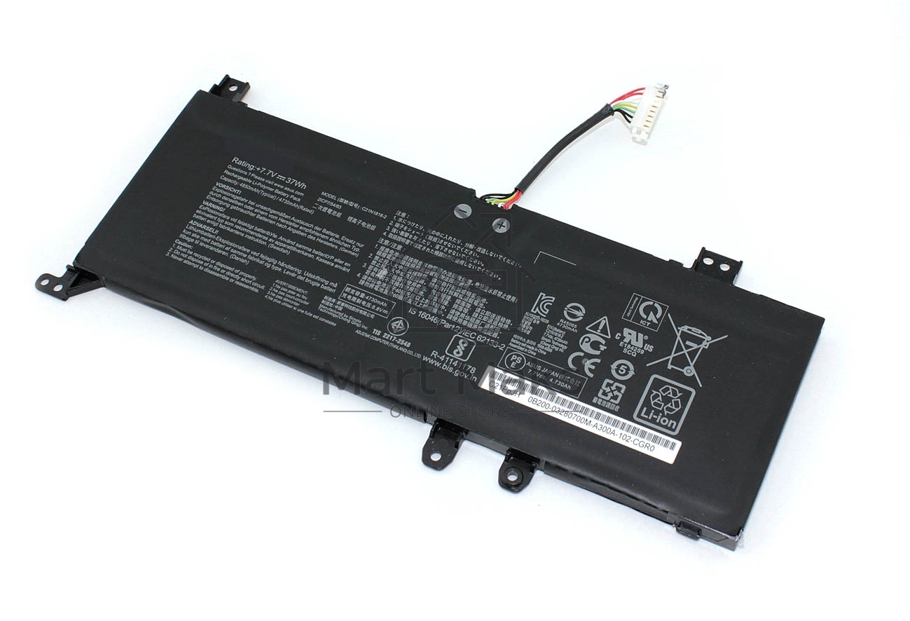 Аккумуляторная батарея для ноутбука Asus A412FA (C21N1818-2) 7.7V 37Wh
