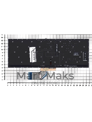 Клавиатура для ноутбука Asus S13 S330FA серебристая с подсветкой