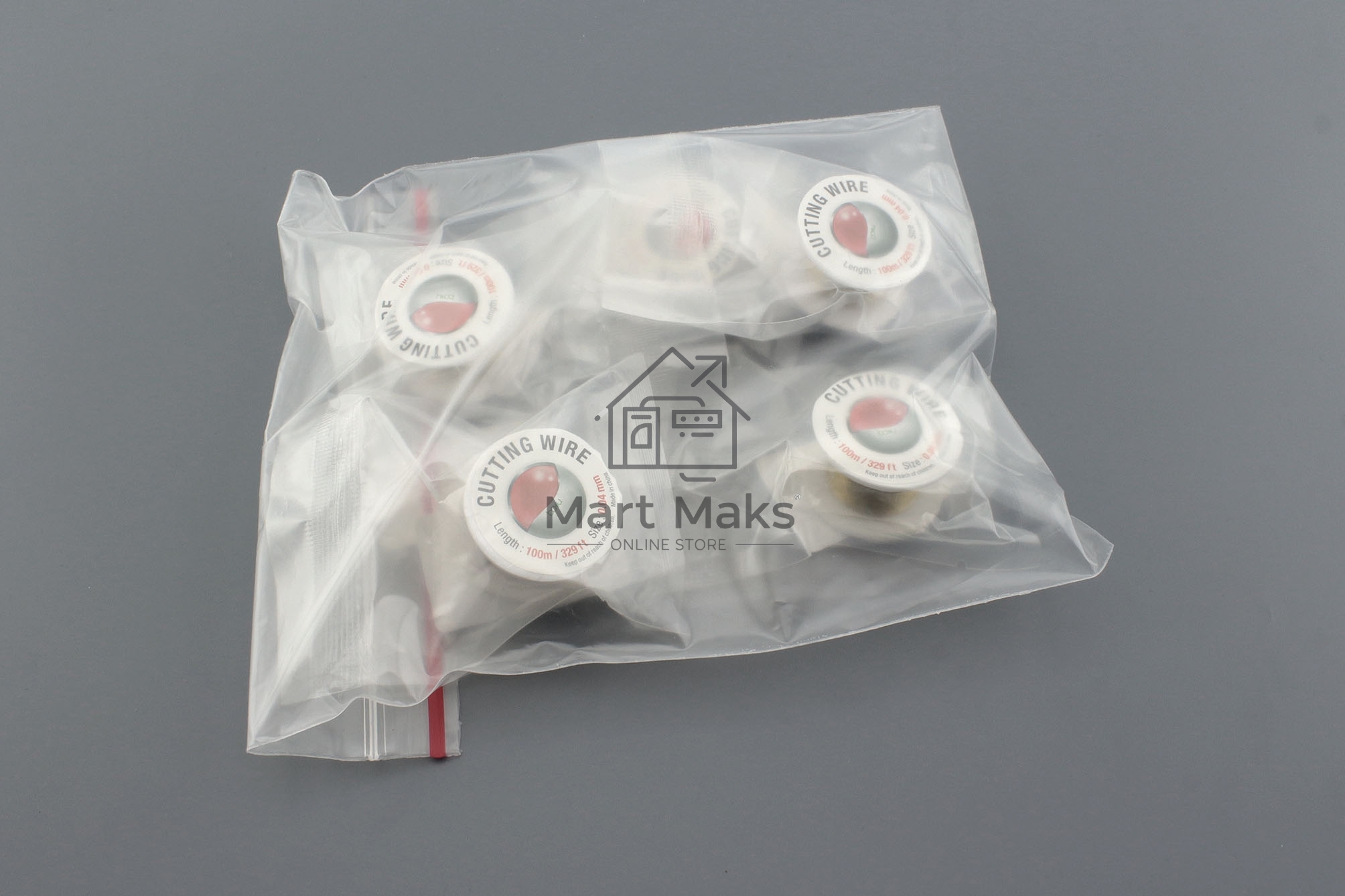 Набор лесок (струн) для отделения защитных стекол Baku BK-100m 0,04мм 5 шт