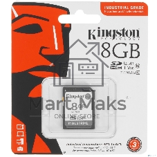 Флеш карта SDHC 8Gb Class10 Kingston SDIT/8Gb Industrial Temperature Class