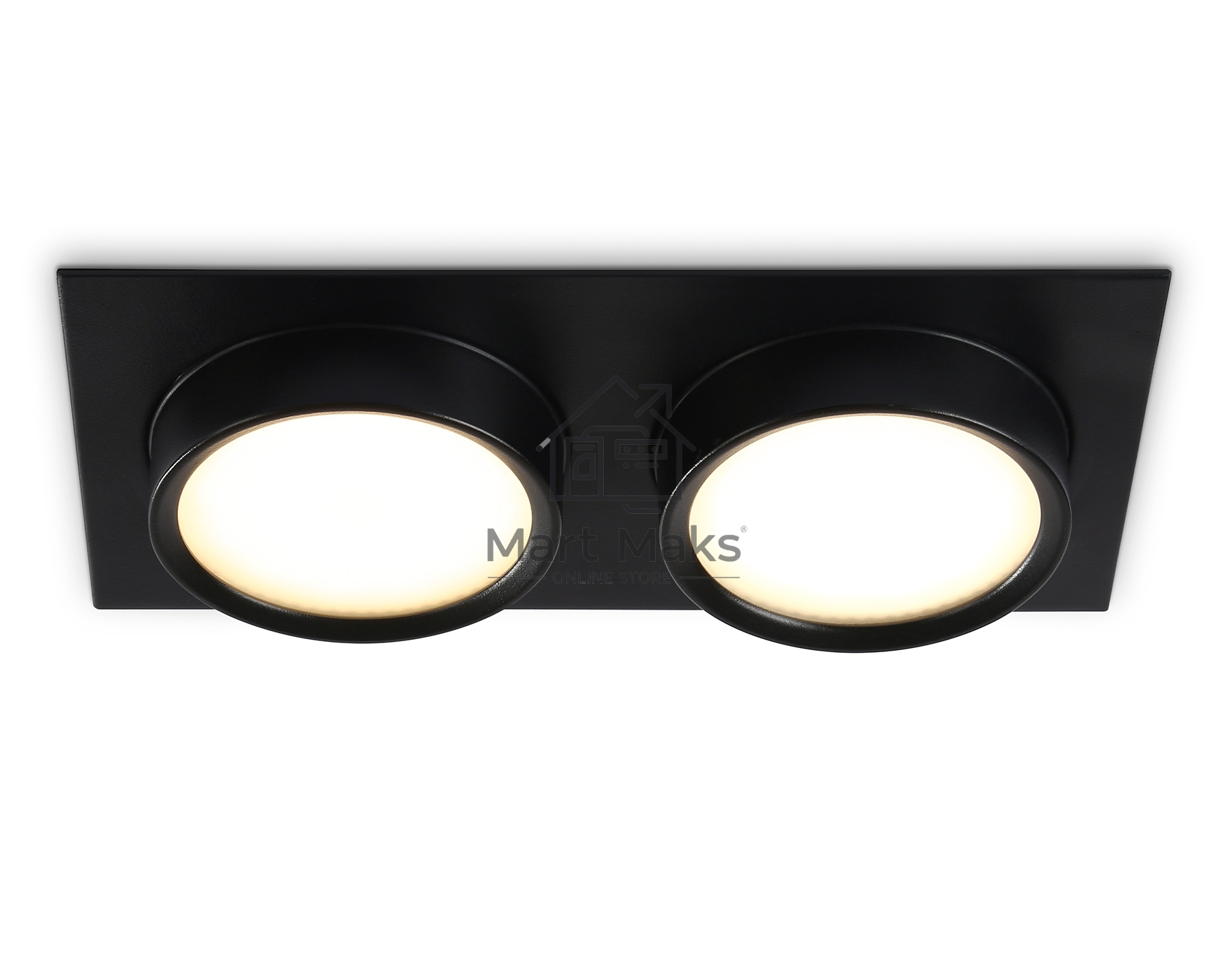 Светильник Ambrella light TN6743/2 BK черный IP44 GX53/2 210*110*57