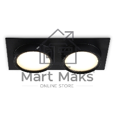 Светильник Ambrella light TN6743/2 BK черный IP44 GX53/2 210*110*57
