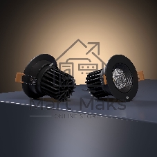 25094/LED / светильник встраиваемый светодиодный / черный