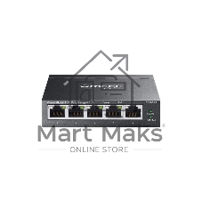 Коммутатор TP-Link Omada 5-Port Gigabit Easy Managed Switch with 4-Port PoE+
