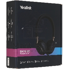 Гарнитура Yealink BH76 UC чёрный, беспроводная, Bluetooth, до 35 ч
