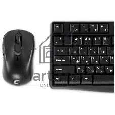 Комплект клавиатура+мышь Oklick S260W беспроводной, USB, 1600 DPI, чёрный